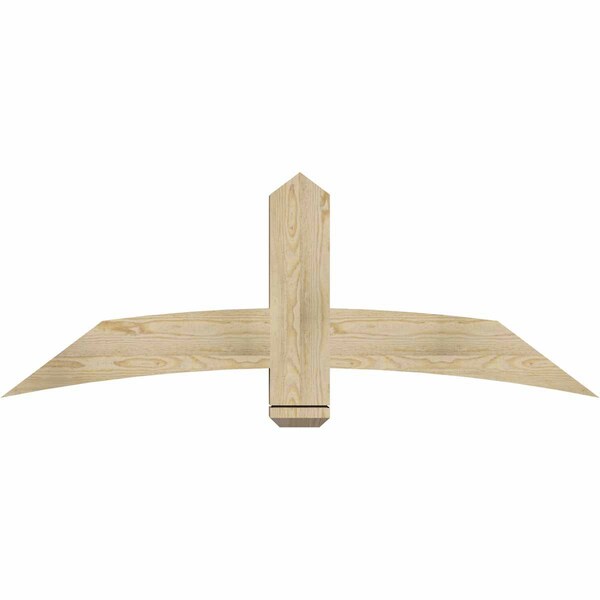 Ekena Millwork Bellingham Rough Sawn Timber Gable Bracket, Douglas Fir, 60"W x 22"H x 4"D x 6"F, 9/12 Pitch GBW060X22X0406BEL00RDF - main